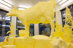 January 2, 2025: The Pennsylvania Farm Show unveiled its annual butter sculpture. The sculpture is called "From Moo to Marvel: Dairy Cows Power Pennsylvania.