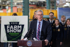 January 2, 2025: The Pennsylvania Farm Show unveiled its annual butter sculpture. The sculpture is called "From Moo to Marvel: Dairy Cows Power Pennsylvania.