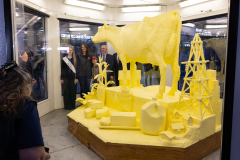 January 2, 2025: The Pennsylvania Farm Show unveiled its annual butter sculpture. The sculpture is called "From Moo to Marvel: Dairy Cows Power Pennsylvania.