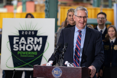 January 2, 2025: The Pennsylvania Farm Show unveiled its annual butter sculpture. The sculpture is called "From Moo to Marvel: Dairy Cows Power Pennsylvania.