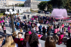 Fountain Pink for Breast Cancer Awareness Month