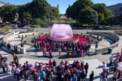 Fountain Pink for Breast Cancer Awareness Month
