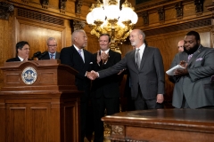 August 16, 2019: Governor Tom Wolf signs an executive order to make sweeping changes to executive branch agencies and programs to better target the public health crisis of gun violence. The executive order is the result of months of work by Governor Wolf and his administration to focus on substantive steps that can be taken to reduce gun violence and make communities safer.