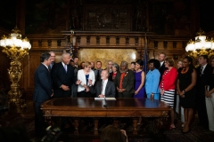 August 16, 2019: Governor Tom Wolf signs an executive order to make sweeping changes to executive branch agencies and programs to better target the public health crisis of gun violence. The executive order is the result of months of work by Governor Wolf and his administration to focus on substantive steps that can be taken to reduce gun violence and make communities safer.