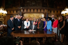 August 16, 2019: Governor Tom Wolf signs an executive order to make sweeping changes to executive branch agencies and programs to better target the public health crisis of gun violence. The executive order is the result of months of work by Governor Wolf and his administration to focus on substantive steps that can be taken to reduce gun violence and make communities safer.