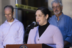 August 29, 2024: Sens. Kane and Kearney were joined by Sen. Amanda Cappelletti and U.S. Rep. Mary Gay Scanlon for their annual Overdose Awareness Day Vigil in Media, Delaware County.