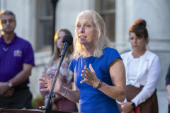 August 31, 2023: Sens. Kane and Kearney held their third annual Overdose Awareness Vigil in front of the Delaware County Courthouse in Media.