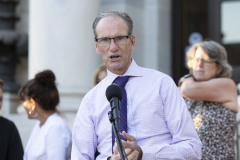 August 31, 2023: Sens. Kane and Kearney held their third annual Overdose Awareness Vigil in front of the Delaware County Courthouse in Media.
