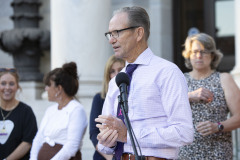 August 31, 2023: Sens. Kane and Kearney held their third annual Overdose Awareness Vigil in front of the Delaware County Courthouse in Media.