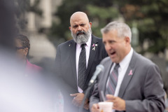 October 6, 2025: The PA Breast Cancer Coalition kicks off Breast Cancer Awareness Month with the PA Breast Cancer Coalition by turning the State Capitol East Wing Fountain pink! 
