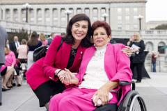 October 6, 2025: The PA Breast Cancer Coalition kicks off Breast Cancer Awareness Month with the PA Breast Cancer Coalition by turning the State Capitol East Wing Fountain pink! 