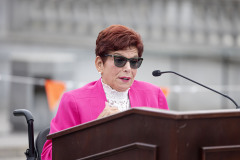 October 6, 2025: The PA Breast Cancer Coalition kicks off Breast Cancer Awareness Month with the PA Breast Cancer Coalition by turning the State Capitol East Wing Fountain pink! 