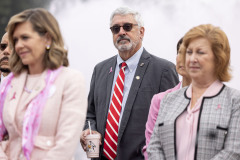 October 6, 2025: The PA Breast Cancer Coalition kicks off Breast Cancer Awareness Month with the PA Breast Cancer Coalition by turning the State Capitol East Wing Fountain pink! 