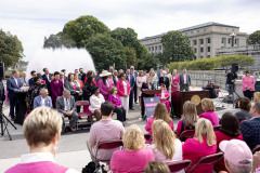 October 6, 2025: The PA Breast Cancer Coalition kicks off Breast Cancer Awareness Month with the PA Breast Cancer Coalition by turning the State Capitol East Wing Fountain pink! 