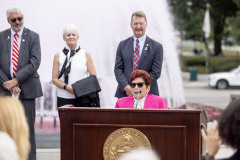 October 6, 2025: The PA Breast Cancer Coalition kicks off Breast Cancer Awareness Month with the PA Breast Cancer Coalition by turning the State Capitol East Wing Fountain pink! 