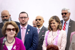 October 6, 2025: The PA Breast Cancer Coalition kicks off Breast Cancer Awareness Month with the PA Breast Cancer Coalition by turning the State Capitol East Wing Fountain pink! 