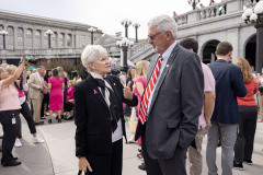 October 6, 2025: The PA Breast Cancer Coalition kicks off Breast Cancer Awareness Month with the PA Breast Cancer Coalition by turning the State Capitol East Wing Fountain pink! 