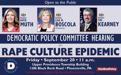 Policy Hearing - Rape Culture Epidemic - September 20, 2019