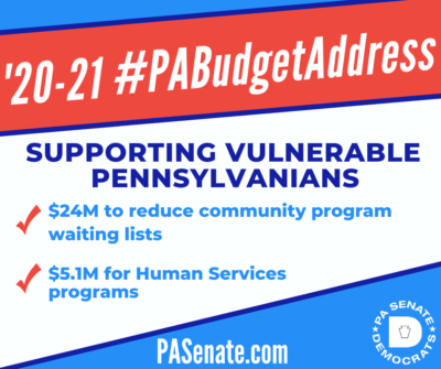 2020-21 Budget Address - Supporting Vulnerable Pennsylvanians