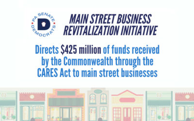 PA Senate Democrats Announce $550 Million Main Street Business Revitalization Grant Program