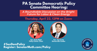 Policy Hearing: A Roundtable Discussion on the Bright Future for Labor &amp; Clean Energy