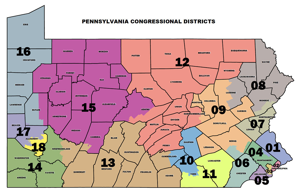 Distritos del Congreso de Pensilvania
