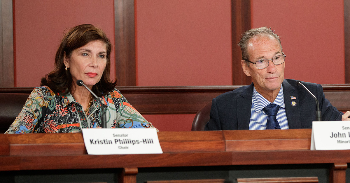 Senator Kristin Phillips-Hill and Senator John Kane