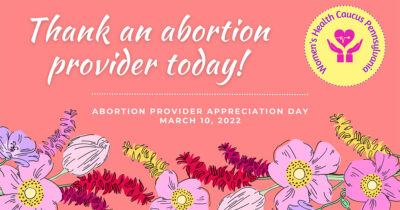 Día de agradecimiento a los proveedores de abortos