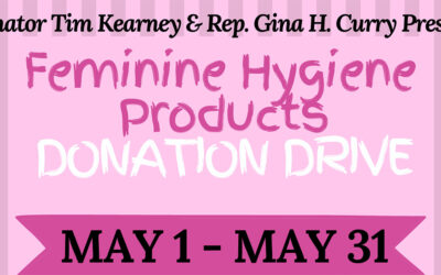 Senator Kearney, Rep. Curry Offices to Collect Feminine Hygiene Products during May