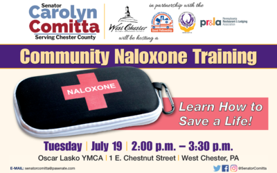 Free Community Naloxone Training Tuesday, July 19