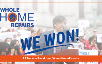 Senator Nikil Saval Celebrates Creation of Whole-Home Repairs Program with $125 Million in State Budget
