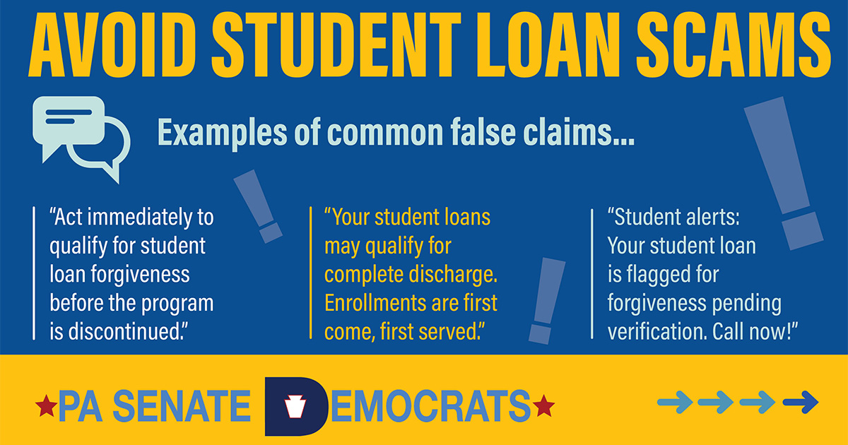 Avoid Student Loan Scam - Examples of common false claims...
