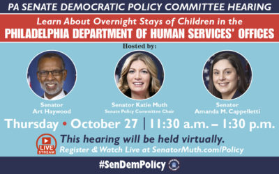 Senate Dems to Host Virtual Hearing Tomorrow on Overnight Stays of Children at Philadelphia Department of Human Services’ Offices 