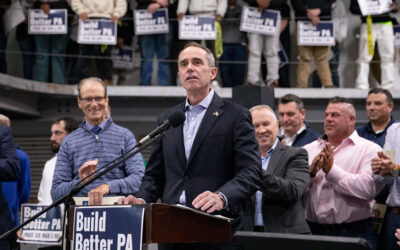 Los miembros del grupo demócrata del Senado estatal anuncian Build Better PA
