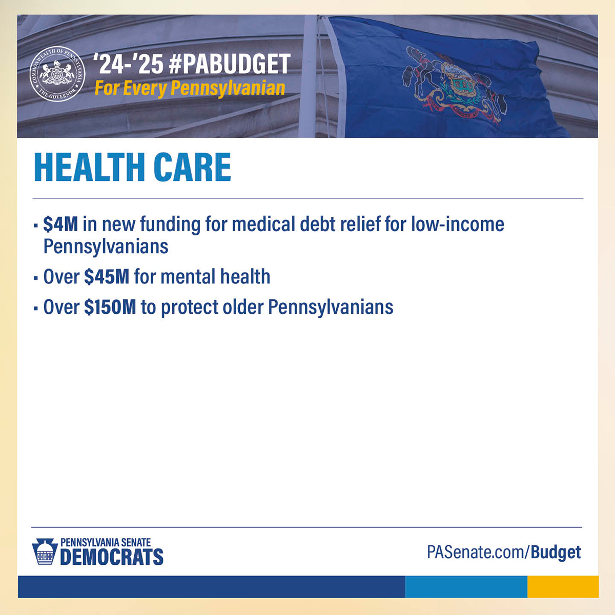 2024-25 PA Budget: Investing in Every Pennsylvanian -Health Care