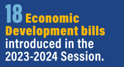 18 Economic Development bills introduced in the 2023-2024 Session.