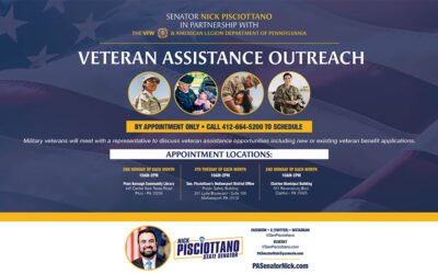 El senador Nick Pisciottano anuncia una asociación con la VFW y la Legión Americana para apoyar a los veteranos