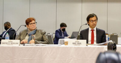 Senators Christine Tartaglione and Nikil Saval