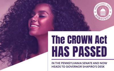 Senator Hughes Celebrates Passage of Pennsylvania CROWN Act