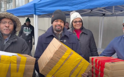 Senator Sharif Street Distributes New Laptops from Lab Charter for Local Organizations