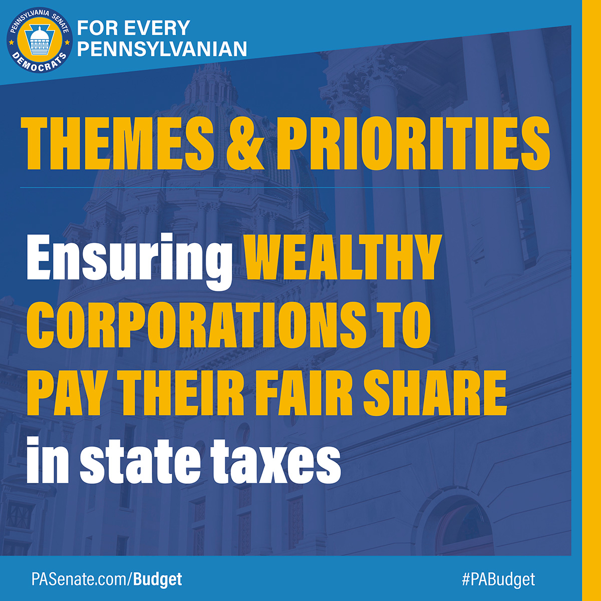 2026-27 State Budget Proposal - Ensure Wealthy corporations to pay their fair share of taxes