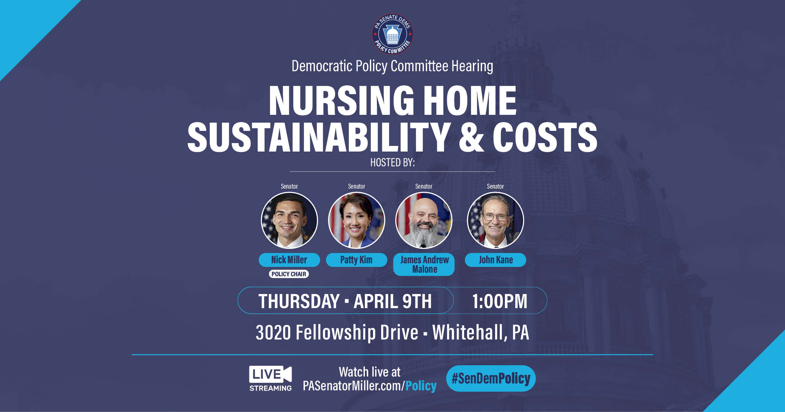Policy Hearing - Nursing Home Sustainability and Costs - April 9, 2026