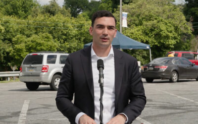Sen. Nick Miller Held Damaged License Plate Replacement Event and Grant Announcement for Catasauqua Police Department 