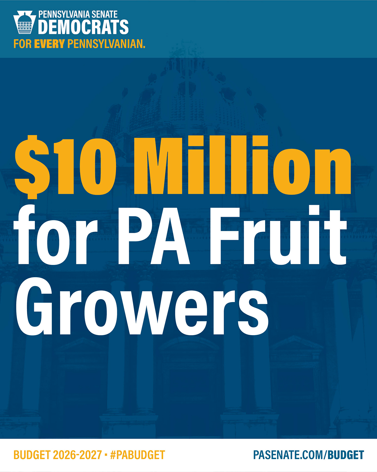 $10 Million for PA Fruit Growers $10 Million for PA Fruit Growers