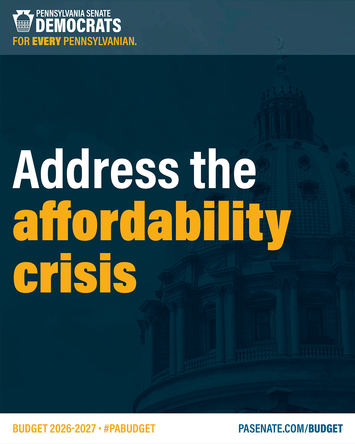 Address the affordability crisis Address the affordability crisis