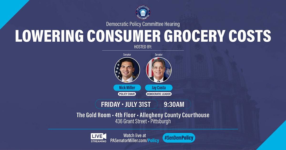 Senate Democratic Policy Committee Members Investigate Strategies for Lowering Consumer Grocery Costs