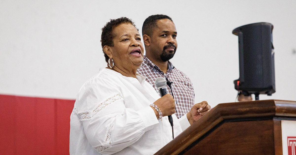 Senator Shirley Kitchen and Sharif Street