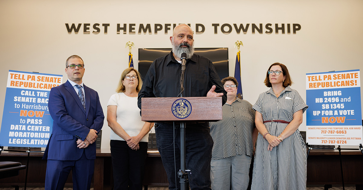 Senator Malone Stands with Local Municipal Leaders to Demand the PA Senate Pass Data Center Moratorium Legislation
