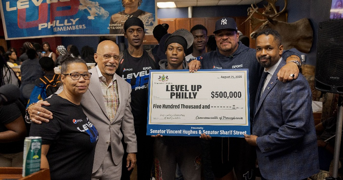 Senators Hughes and Street Present Level Up Philly with $500,000 for Youth Mentorship and Anti-Violence Work
